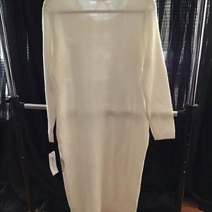 Winter White Sweater Dress